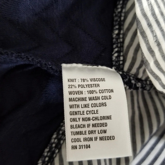 NWT Crown & Ivy Layered Blue Long Sleeve Top XS - Picture 5 of 5